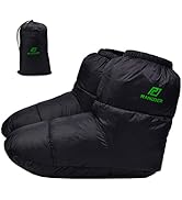 RANDDER Down Booties Warm Socks for Men &amp; Women - Ultralight Sleeping Sock for Camp, Backpacking ...