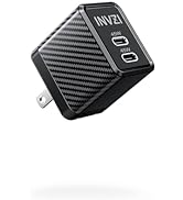 INVZI GaNHub 45W USB C GaN Charger, 2 Ports Foldable PPS Fast Charger Supports Super Fast Chargin...