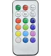 Niceme 18-Key Flameless Candle Remote Control 24H Cycle Automatic Timer Replacement Accessory wit...