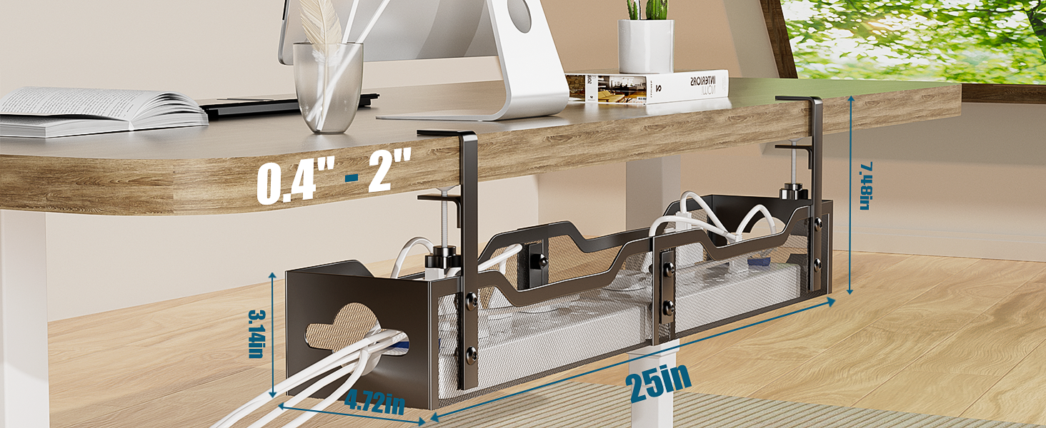 under desk cable management
