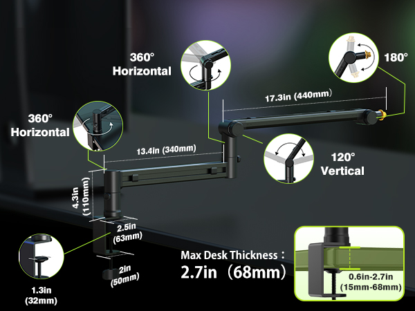 780mm Extra-Long Reach