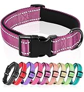 HEELE Dog Collar, Reflective Dog Collar, Soft Neoprene Padded Breathable Nylon Pet Collar Adjusta...