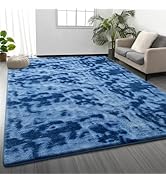 Large Area Rugs for Living Room Bedroom, 7 x 10 Ft Non-Slip Modern Area Rug, Tie-Dyed Soft Thicke...