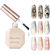 MelodySusie Nail Foil Glue Gel for Nail, Foil Gel Transfer for Nail Art Stickers Strong Adhesion ...