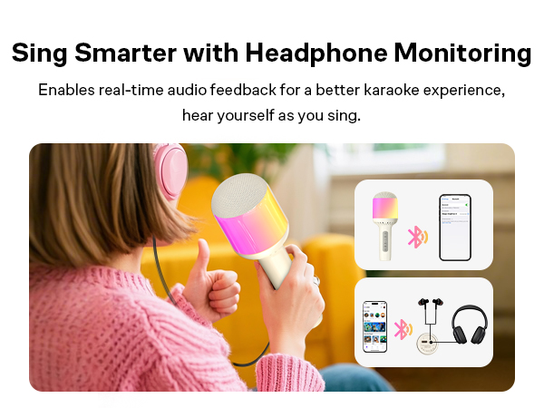 wireless microphone for karaoke, singing, speech pratice