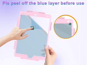 iPad 9th/8th/7th Generation 10.2 Inch Case with Screen Protector