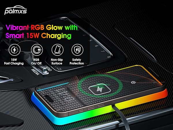 K1 wireless charger with lighting 