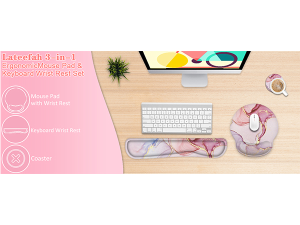 mouse pad and keyboard wrist rest