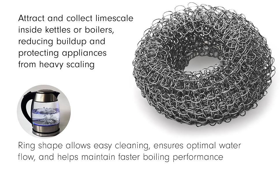 Ring shape allows easy cleaning, optimal water flow, and helps maintain faster boiling performance