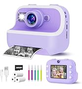 Instant Print Camera for Kids, Christmas Birthday Gifts for Girls Boys, Kids Camera Instant Print...