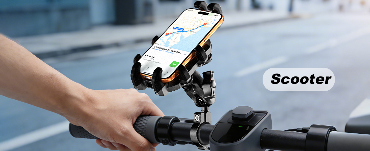 Anti-Shake Scooter Phone Mount