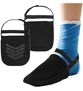 VigorKeeper 2Pcs Cast Sock Toe Cover – Shield Cast Toes, Warm &amp; Dry | Adjustable Velcro Strap Clo...