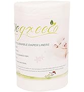 wegreeco 100% Bamboo Unscented Diaper Liners,Fragance Free and Chlorine Free - 100 Sheets Per Rol...