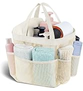 Attmu Mesh Shower Caddy Portable, Quick Dry Hanging Shower Tote Bag for College Dorm Room Essenti...