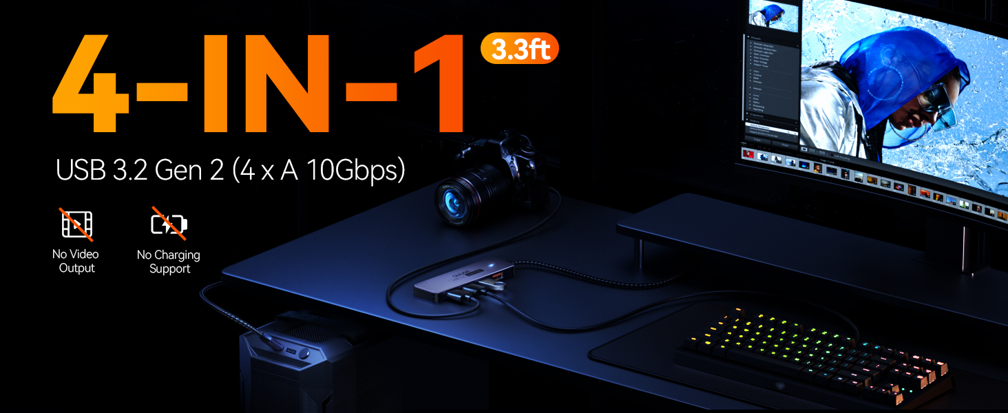 USB 3.2 Gen 2 USB C HUB