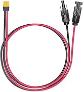 CERRXIAN 60cm 12AWG Solar Panel Connector to XT60 Female Solar Panel Power Cable for Solar Panel,...