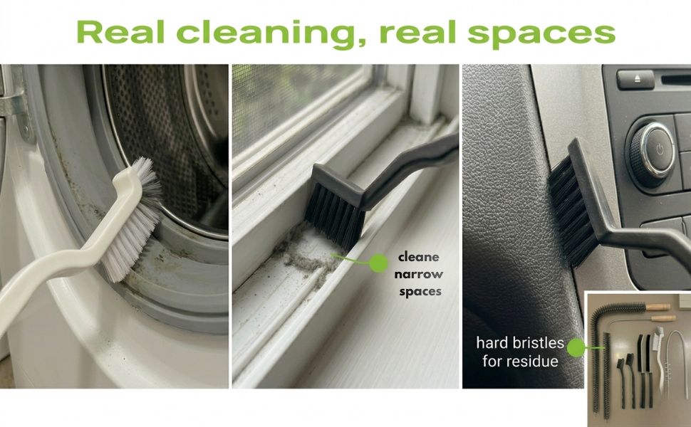 8 Pack Multi-Purpose Washing Machine cleaner Brush Set