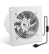 MEKOTRIN 8 Inch Exhaust Fan, Kitchen Exhaust Fan With Switch 60Hz 7 Blades Iron, 760 CFM Window E...
