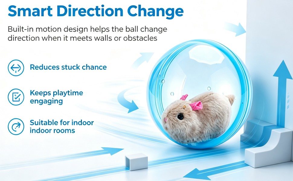 Self-Rolling Interactive Cat Ball
