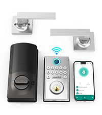 WiFi Smart Door Lock Set: HEANTLE Keyless Entry Deadbolt