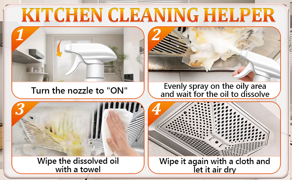 oil stains clean up kitchen