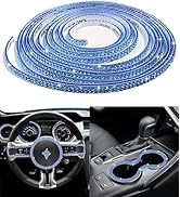 AOCISKA 16.4Ft Bling Car Trim Self Adhesive,Car Dashboard Decorations,DIY Rhinestone Car Interior...