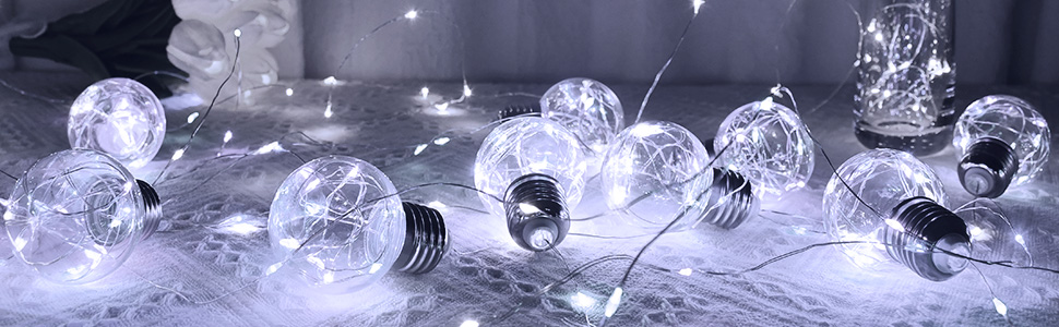 Christmas ball curtain lights
