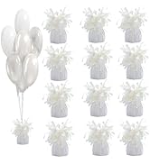 Moretreat Balloon weights, 12 pieces, aluminum foil, suitable for birthday parties, gatherings, w...