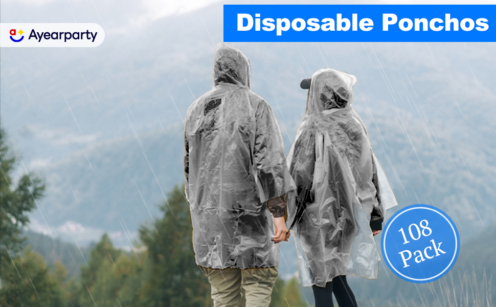 Adult Rain Ponchos Bulk
