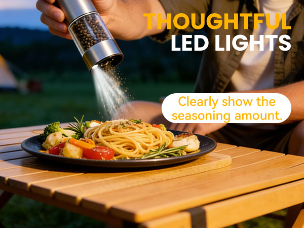 Electric Salt and Pepper Grinder Set