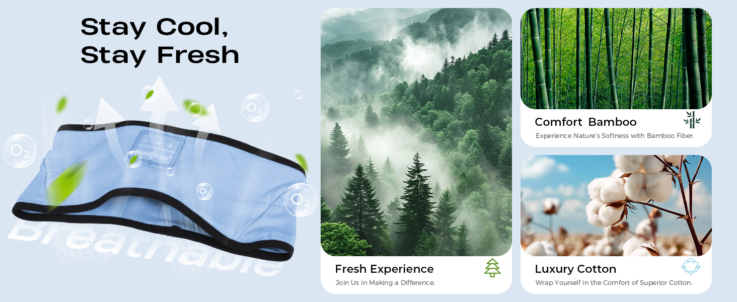 Bamboo Headband Headphones