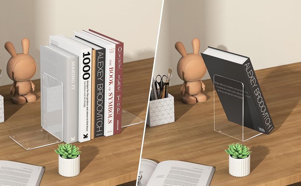 bookends book ends holder stoppers shelf stand organizer clear holders shelves bookend acrylic