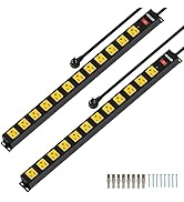 12 Outlet Power Strip 2 Pack
