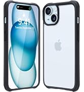 Mkeke for iPhone 15 Case, [Not Yellowing] [Military-Grade Drop Protection] Clear Slim Phone Cases...
