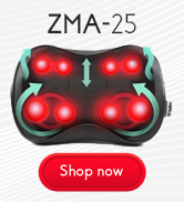 Zyllion ZMA-25 8 Node Shiatsu Back and Neck Massager Pillow