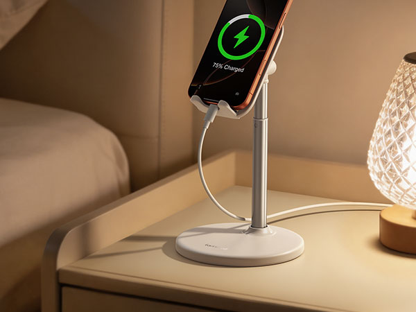 vertical phone stand cell phone stand holder for desk iphone 17 16 15 14 13 pro max air video