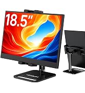 Urmust Portable Monitor Stand with Weighted Base, Adjustable Tablet Holder for Desk, Universal Mo...