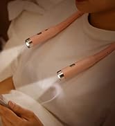 LED Neck Reading Light, 3-Color &amp; 3-Brightness Adjustable Bendable Neck Light, USB Rechargeable B...