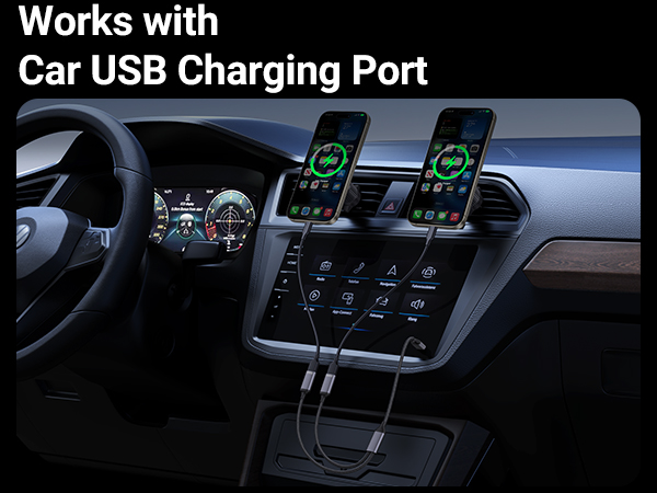 USB splitter for car USB port