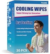 30 Pack Cooling Body Wipes, Alcohol-Free Cooling Towelettes Cooling Towel Alternative for Outdoor...