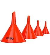 DEDC Oil Funnels, Gas Funnels, Plastic Funnel Set for Car, Automotive, Kitchen, Mini Small Large ...