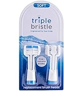 Triple Bristle Replacement Brush Head Refills | Innovative 3 Head Design | Compatible with Triple...