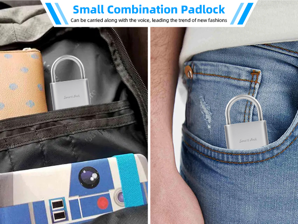 Small combination padlock