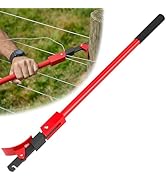 Fixum Fence Wire Stretcher Tool and Wire Tensioner for Round Wooden Posts, Heavy-Duty Fence Wire ...