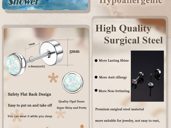 hypoallergenic earrings surgical steel earrings stainless steel earrings