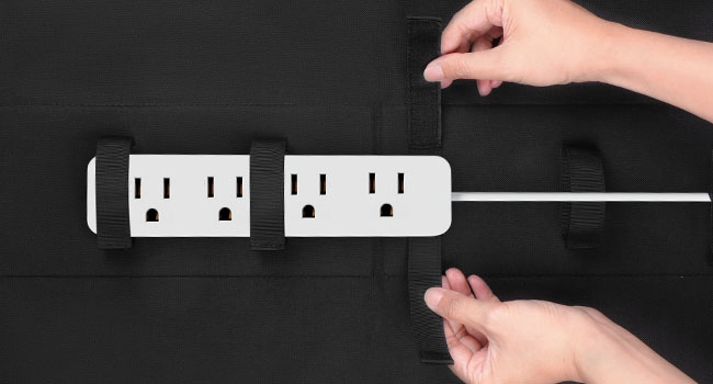 wire management under desk