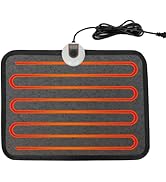 LALOSHI Heated Floor Mat Under Desk for Foot Warmer - 7 Temp Settings &amp; 55w Heating Pad - Heated ...