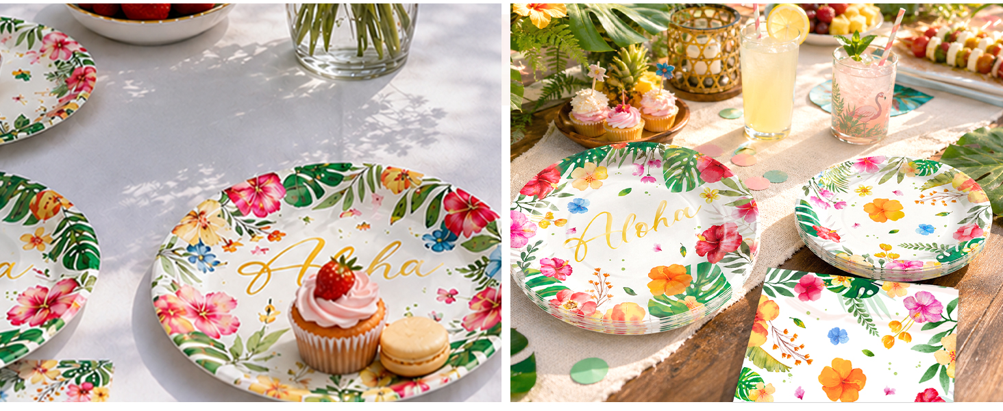paper plate and napkins