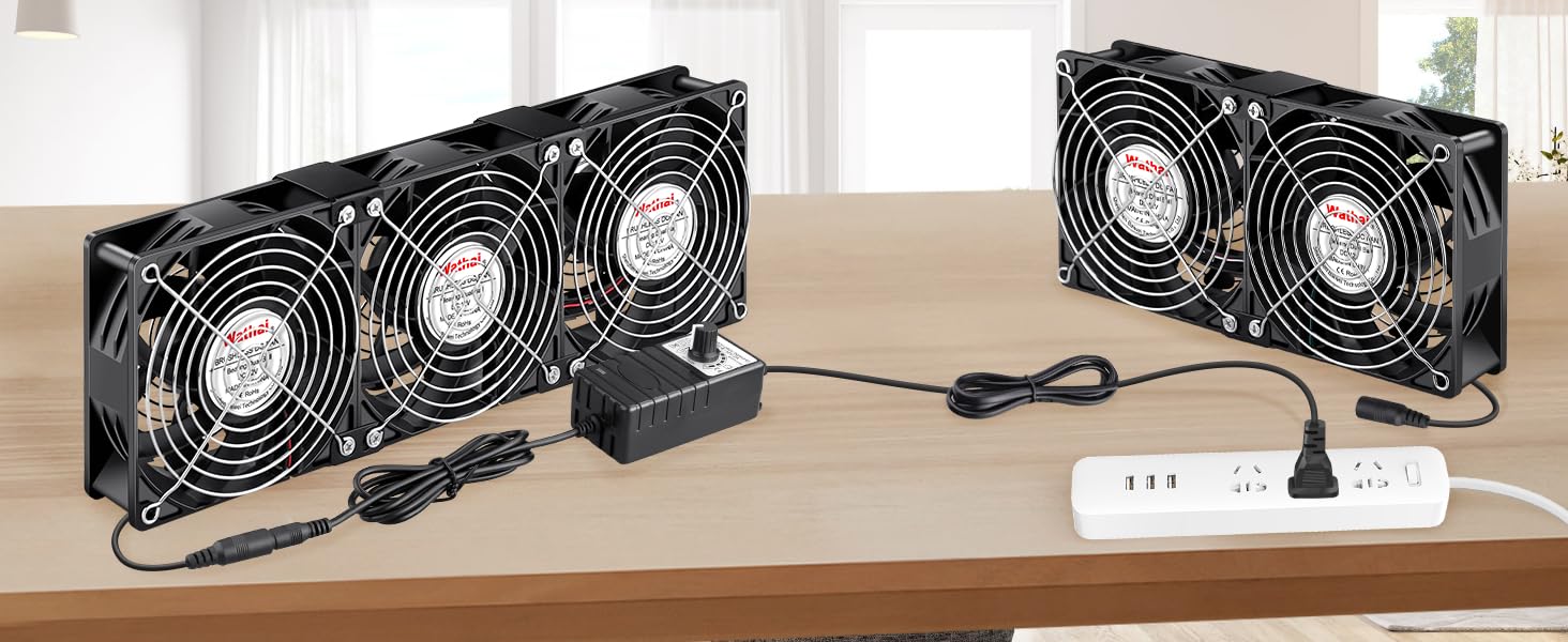 computer fan with ac plug wathai 120mm fan to plug in window high velocity computer fan 3 inch