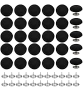 BENECREAT 32 Sets 0.67Inches Baseball Cap Button Top Replacement Hats Buttons Black Cloth Covered...
